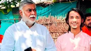 मंत्री प्रह्लाद पटेल के साथ सर्बजीत लोधी (सौजन्य- इंटरनेट मीडिया)
