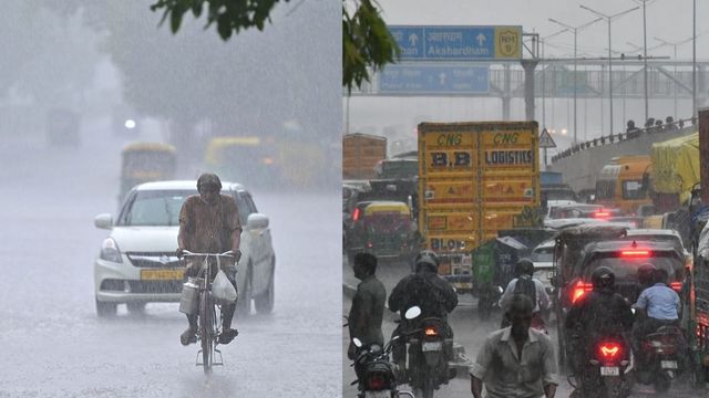 दिल्ली-एनसीआर के कई इलाकों में झमाझम बारिश, मौसम हुआ सुहावना; एनएच-9 पर लगा जाम
