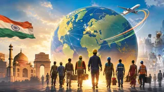 दुनिया भर में बढ़ेगी हमारे प्रशिक्षित युवाओं की मांग; पढ़ें रिपोर्ट। ग्राफिक्स- एआई जेनरेटेड
