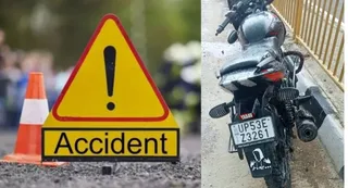 बेलीपार थाना क्षेत्र के डरवरपार चौराहे पर हुई घटना, पीछे बैठे युवकों को हल्की चोट। जागरण