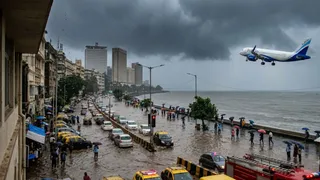 बेंगलुरु से आ रही इंडिगो की फ्लाइट राजकोट डायवर्ट। (यह तस्वीर एआई द्वारा बनाई गई है)