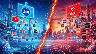 Airtel और Jio के ₹200 वाले प्लान्स में मिल रहे हैं बिल्कुल एक जैसे बेनिफिट्स। Photo- Gemini AI.