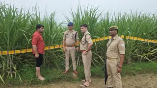 बालक के शव की सूचना पर एसपी सिटी कुमार रणविजय, सीओ हाईवे वरुण कुमार ओर अन्य। जागरण