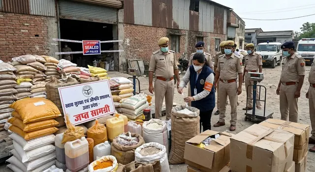 Major action against adulterators in several districts of UP, 338 quintals of fake food items seized