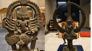 भारत आएंगी भद्रकाली, नंदी और कार्तिकेय की मूर्तियां (फोटो-एएनआइ)