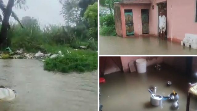 रुड़की के झबरेड़ा में भारी वर्षा से जलभराव की आफत, घरों में घुसा पानी
