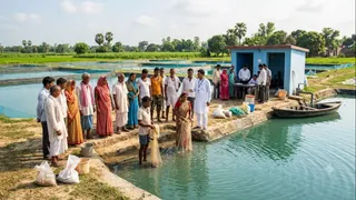 मत्स्य पालन के लिए सरकार दे रही सब्सिडी। AI जेनरेटेड फोटो