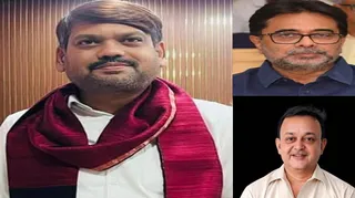 धनबाद के मेयर संजीव सिंह, धनबाद क्रिकेट एसोसिएशन के अध्यक्ष मनोज सिंह और महासचिव विनय कुमार सिंह। (फाइल फोटो)