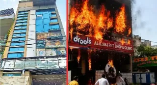 अलीगंज अग्निकांड की फाइल फोटो। जागरण