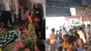 दतिया में नरोत्तम के समर्थकों का हंगामा।