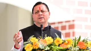 सहसपुर में जन-जन की सरकार, जन-जन के द्वार जनसेवा शिविर को संबोधित करते मुख्यमंत्री पुष्कर सिंह धामी। जागरण