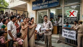 फर्जी राशन कार्ड के जरिये लिए थे एडमिशन, अब हो गए कैंसिल। फोटो: एआई जनरेटेट