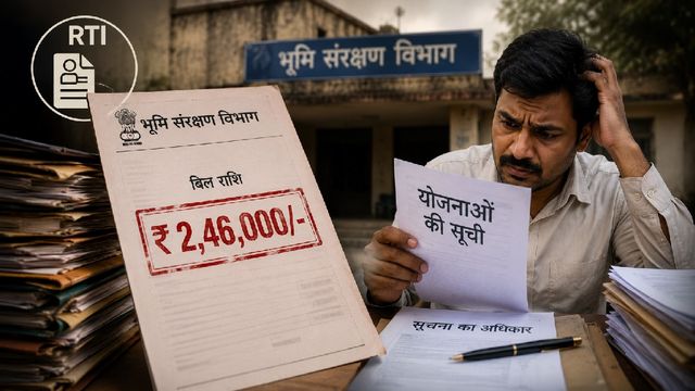 लोहरदगा में आरटीआई का मजाक: मांगी योजनाओं की सूची, विभाग ने थमाया 2.46 लाख रुपये का बिल
