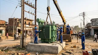 नगरा में बिजली व्यवस्था सुधार को लगेंगे 18 ट्रांसफार्मर। AI जेनरेटेड फोटो