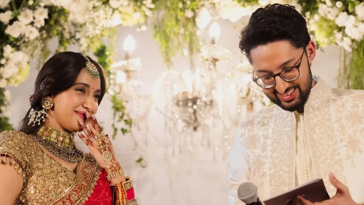 Sharan Sharma And Akansha Ranjan Kapoor's Karwa Chauth