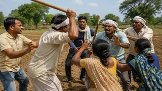 गढ़वा में पुश्तैनी जमीन विवाद को लेकर मारपीट हुई। एआई जेनरेटेड इमेज