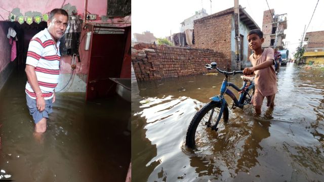 18 गलियां जलमग्न, 300 से ज्यादा घरों में घुसा पानी; किराड़ी के सूरत विहार में बाढ़ जैसे हालात

