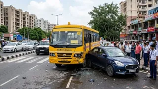 छत्तीसगढ़ में रफ्तार का कहर। (यह तस्वीर एआई द्वारा बनाई गई है)