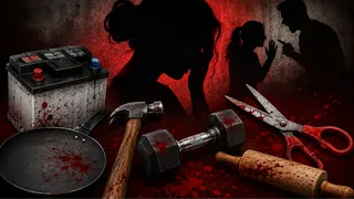 घरेलू हिंसा के मामलों में घर पर पड़ीं चीजें बन रहीं हथियार। फोटो: एआई जनरेटेड