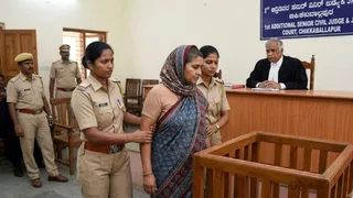जज पर काला जादू की कोशिश करने के आरोप में महिला गिरफ्तार। (एआई द्वारा निर्मित फोटो।)