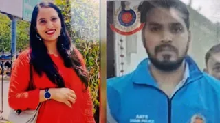 प्रियंका और आरोपित मनीष भाटी। (फाइल फोटो)