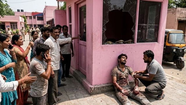 गाजियाबाद में पिंक बूथ पर युवक मदद के लिए गिड़गिड़ाता रहा, नहीं पसीजा पुलिसकर्मियों का दिल; चली गई जान