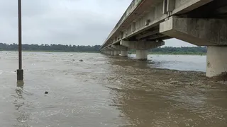 शिवहर में बागमती नदी में आया उफान। जागरण
