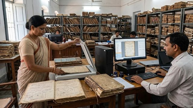 मुंगेर में 117 साल पुराने जमीन के रिकॉर्ड हो रही डिजिटल, अब घर बैठे एक क्लिक पर मिलेंगे दस्तावेज
