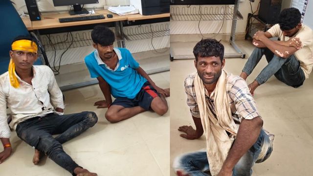 मुंगेर में ग्रामीणों का एक्शन : 5 चोरों को रंगेहाथ दबोचा, दिल्ली पुलिस के जवान की पिस्टल चोरी का खुला राज
