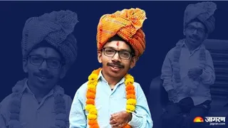 नीतीश कुमार शारीरिक चुनौतियों को मात देकर आईएएस नीतीश बने। फोटो- जागरण ग्राफिक्स