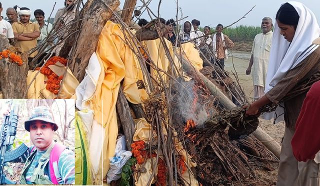 जम्मू-कश्मीर से लौटे CRPF सब इंस्पेक्टर की बिजनौर में छत से गिरकर मौत, बेटी ने दी मुखाग्नि; लोगों की आंखें हुईं नम
