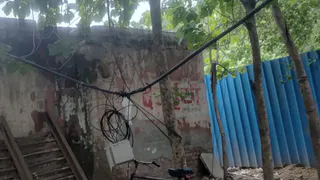 फरीदाबाद जिला नागरिक अस्पताल परिसर का यह हाल। जागरण