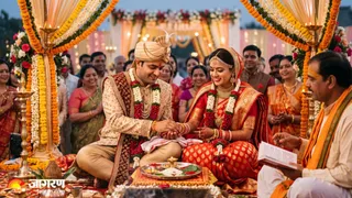 हिंदू विवाह में पाणिग्रहण संस्कार: जानें इसका गहरा अर्थ और महत्व (Picture Credit: AI Generated)