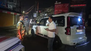 रांची में एसएसपी का आधी रात औचक निरीक्षण