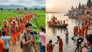 श्रावणी मेले पर बनाएं बेहतरीन वीडियो और रील्स ( एआई जेनरेटेड तस्वीर )