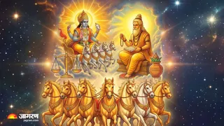 सूर्य-गुरु युति 2026: कुछ राशियों को मिलेगी तरक्की, कुछ के लिए चुनौतियां (Picture Credit: AI Generated)