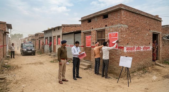 सुल्तानपुर में सरकारी जमीन पर अतिक्रमण करने वालों पर सख्त कार्रवाई, 35 मकानों को नोटिस जारी