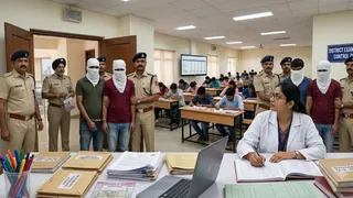 NEET पेपर लीक में CBI का बड़ा खुलासा (यह तस्वीर AI द्वारा बनाई गई है।)