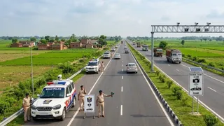 हर 50 KM पर तैनात होगी गश्ती गाड़ी ( एआई जेनरेटेड तस्वीर)