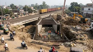 9.12 करोड़ से बनेगा रेलवे अंडरपास। AI जेनरेटेड फोटो