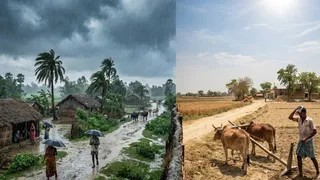 बिहार का मौसम( एआई जेनरेटेड तस्वीर )