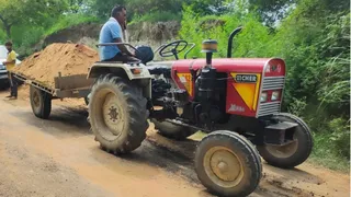 hapur forest dept seizes 2 tractors in illegal mining crackdown