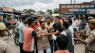 मऊ में सभासद पर हमले के बाद चेयरमैन पति प्रशांत मल्ल गिरफ्तार, एससी-एसटी एक्ट में केस। (AI Image)