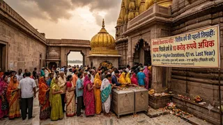 काशी विश्वनाथ मंदिर में चढ़ावे और भक्तों की संख्या में रिकॉर्ड वृद्धि।