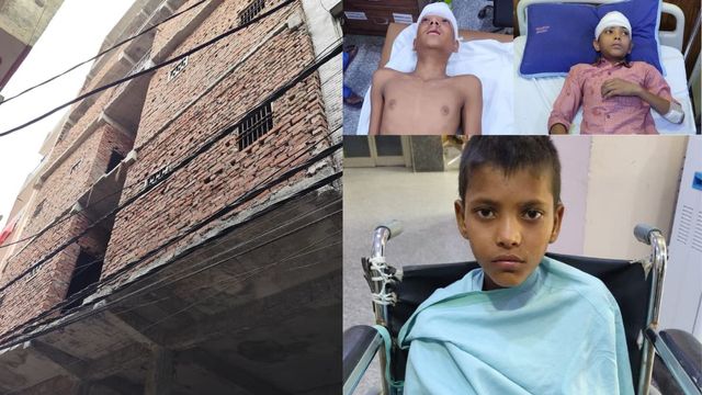 गाजियाबाद: बंदरों के कूदने से निर्माणाधीन दीवार गिरी, स्कूल से लौट रहे तीन बच्चे घायल
