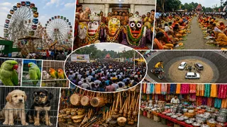 मेले में आस्था, लोक संस्कृति और आधुनिक मनोरंजन का संगम।