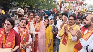 पंजाब के मोगा में भगवान जगन्नाथ की रथ यात्रा। फोटो जागरण