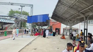 अमृत भारत योजना से पहाड़पुर स्टेशन का हो रहा कायाकल्प। जागरण