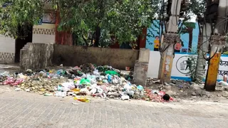 PM मोदी के जाने के 24 घंटे तक भी नहीं रह सकी सफाई (जागरण फोटो)