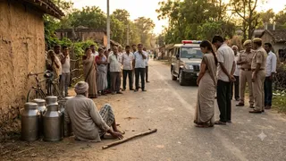 दूध बेचकर लौट रहे वृद्ध को बेटों के साथ मिलकर बहू ने डंडे से पीटकर मार डाला। AI जेनरेटेड फोटो